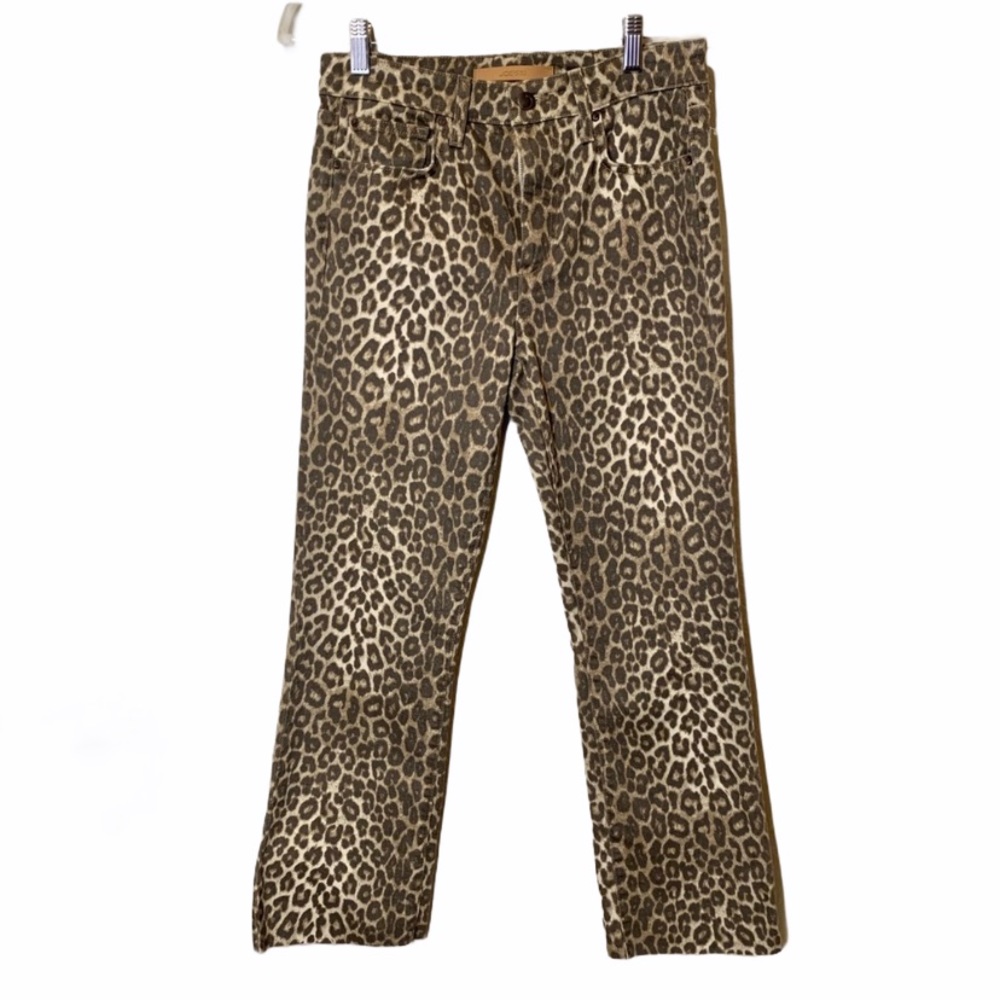 Joe’s Jeans Leopard Print Hi Rise Boot Cropped NWT